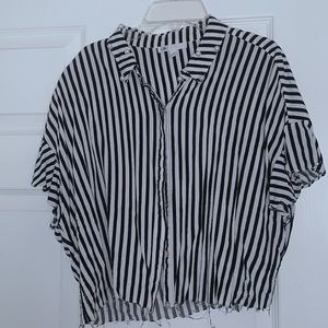 Cropped button down